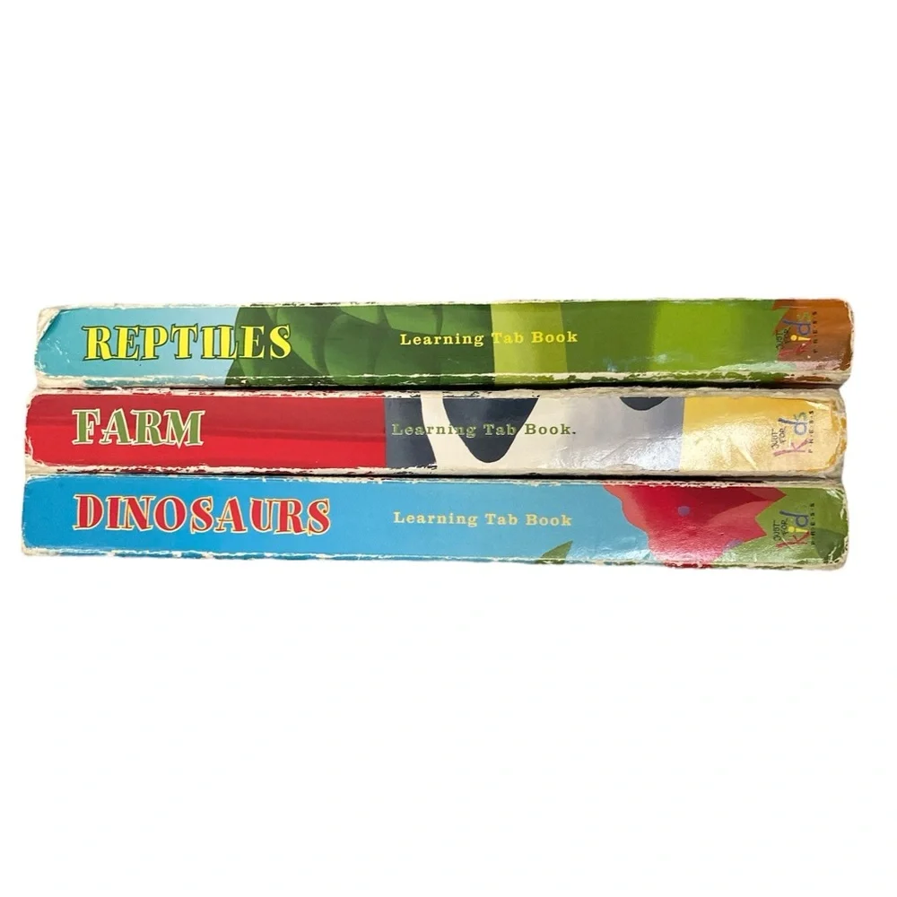 Learning Tab Book Series Farm Dinosaurs Reptiles by Charles Reasoner Size OS - Picture 3 of 13